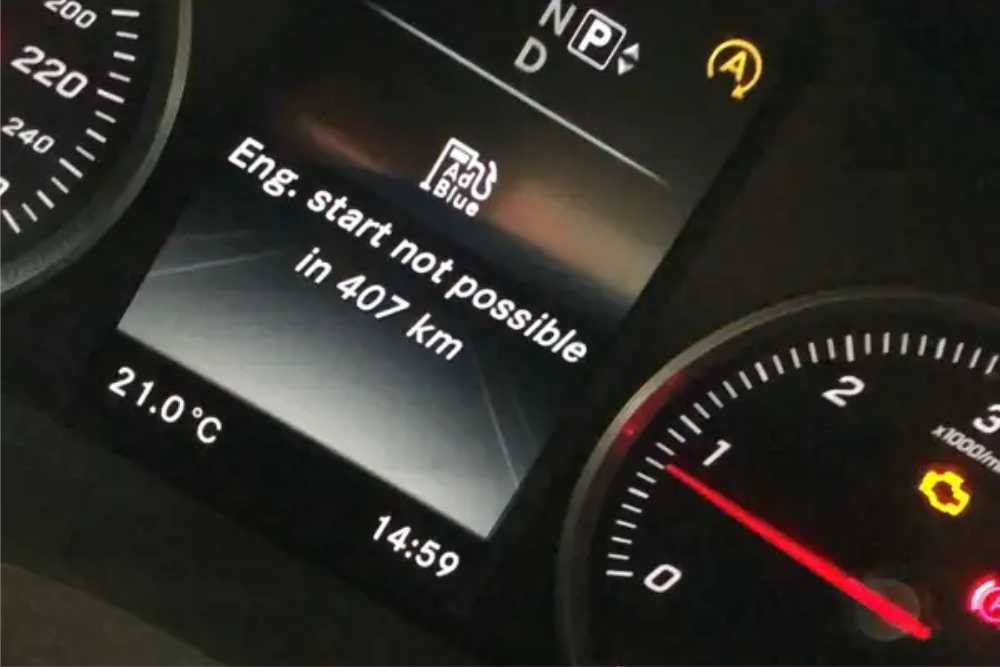 adblue engine no start